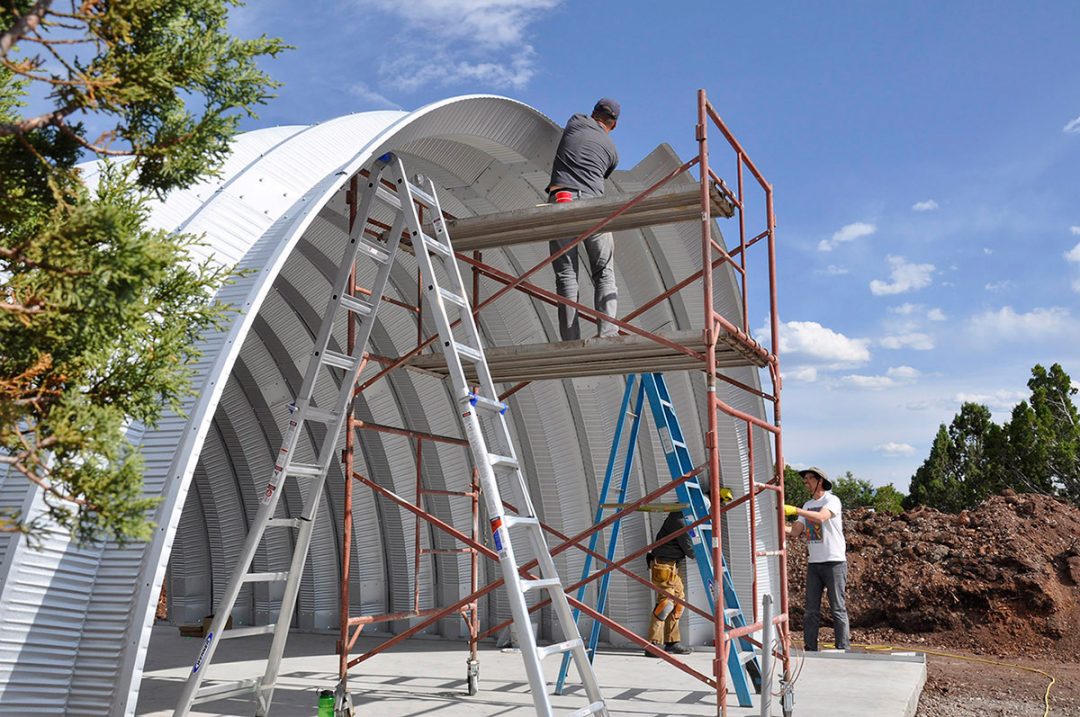 13-Half-Arch Quonset Hut Construction | Clever Moderns