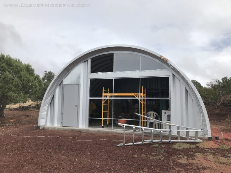 Workshop Hut End Wall and Hangar Door - Clever Moderns