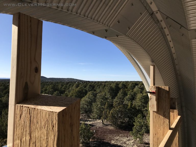 Quonset Loft House Window Wall Framing - Clever Moderns