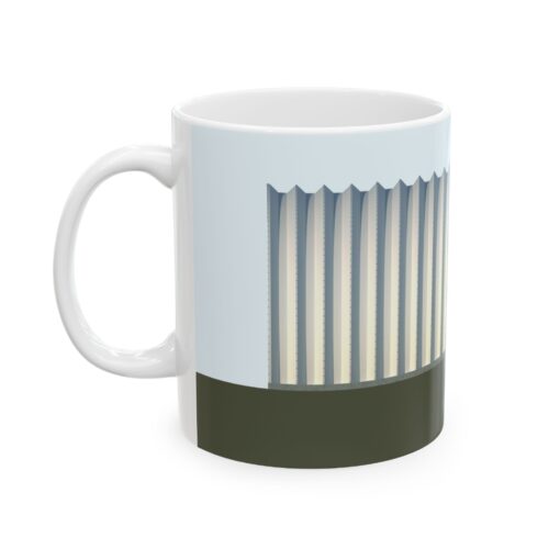 Quonset Hut Side Profile Ceramic Mug - Image 3