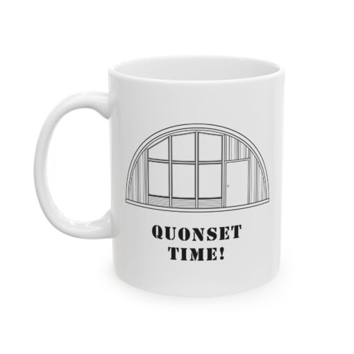 Quonset Time - Clever Moderns Logo Ceramic Mug - Image 4